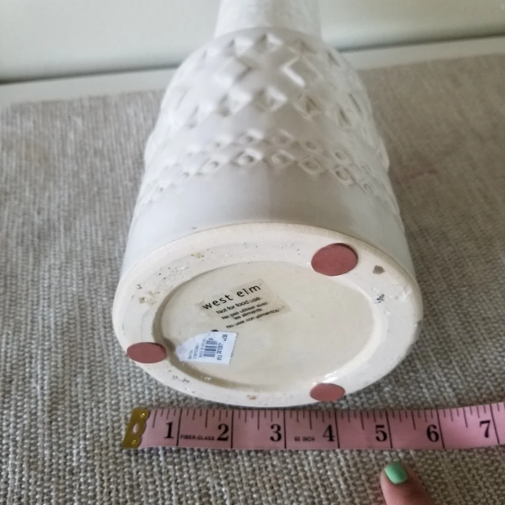 West Elm | Stamped Ceramic Vase